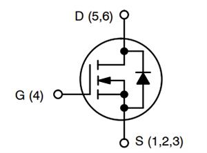 原理图 - onsemi NVMFS5830NL单N沟道功率MOSFET